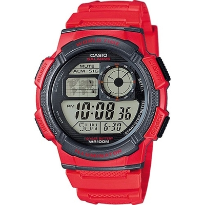 Product Ανδρικό Ρολόι Casio WORLD TIME ILLUMINATOR Κόκκινο (? 43 mm) base image