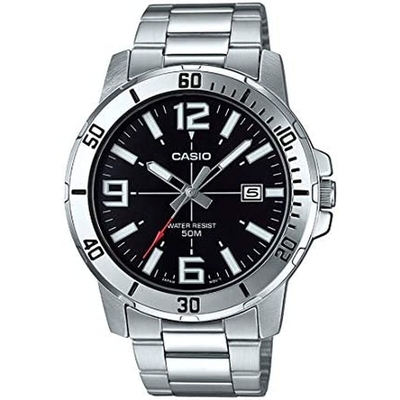 Product Ρολόι Ανδρικό Casio COLLECTION Μαύρο Ασημί (? 45 mm) base image