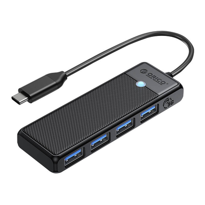 Product USB Hub Orico 4in1 USB A3.0x4 (Black) base image
