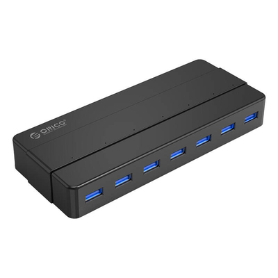 Product USB Hub Orico 7xUSB 3.0 (Black) base image