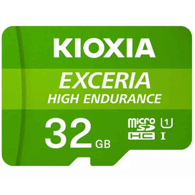 Product Κάρτα Μνήμης Micro SD με Αντάπτορα Kioxia Exceria High Endurance Κατηγορία 10 UHS-I U3 Πράσινο 64 GB base image