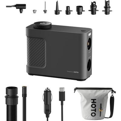 Product Τρόμπα Αυτοκινήτου Hoto Portable QWCQB002 (3x 2500 mAh, 150 PSI, 350 L, 12V) base image