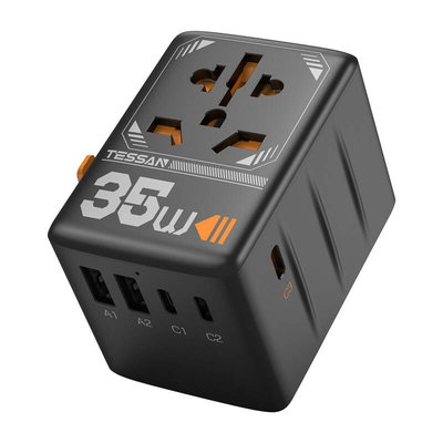 Product Αντάπτορας Πρίζας Tessan TS-WTA02 Travel Adapter base image
