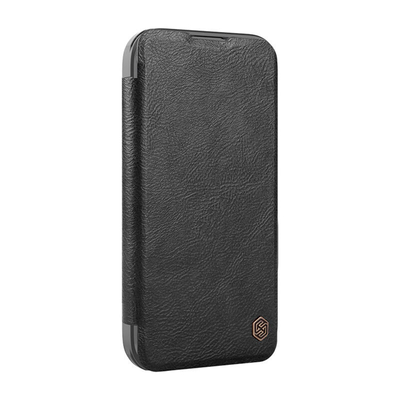 Product Θήκη Κινητού Etui Nillkin Qin Prop Leather iPhone 16 Pro Max (Black) base image