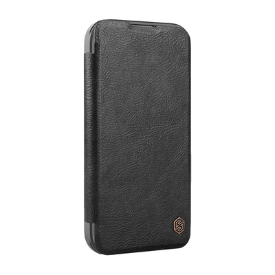 Product Θήκη Κινητού Etui Nillkin Qin Prop Leather iPhone 16 (Black) base image