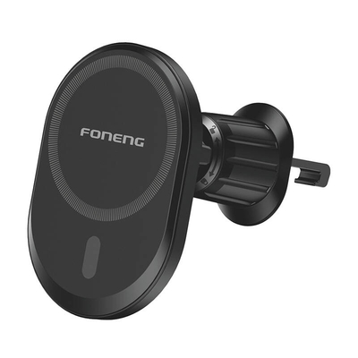Product Βάση Κινητού Αυτοκινήτου Foneng CP105 grille with 15W inductive charging (Black) base image