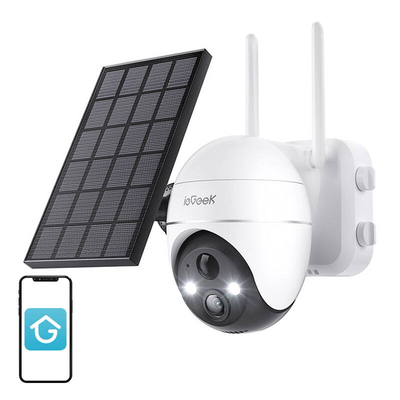 Product Κάμερα Παρακολούθησης Wireless 5MP WiFi outdoor ieGeek ZS-GX4S white with solar panel base image