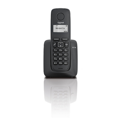 Product Ασύρματο Τηλέφωνο Gigaset A116 Black (S30852-H2801-R101) base image