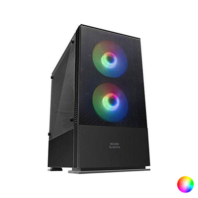 Product PC Case ATX/mATX Mars Gaming LED RGB Micro ATX LED RGB Μαύρο base image