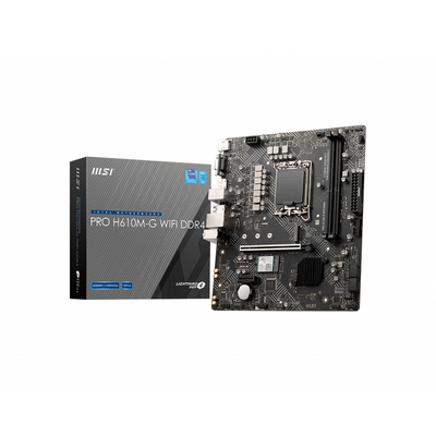 Product Motherboard MSI PRO H610M-G WIFI DDR4 Intel H610 LGA 1700 base image