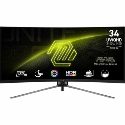 Product Monitor 34" MSI 345CQR UltraWide Dual Quad HD 50 - 60 Hz 180 Hz base image