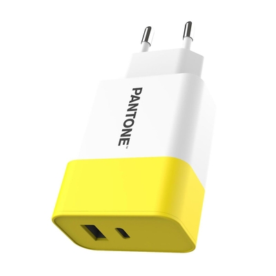 Product Φορτιστής Τοίχου Pantone PT-PDAC02Y Κίτρινο Λευκό 15 W base image