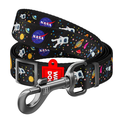 Product Λουρί Σκύλου WauDog nylon pattern "NASA21", width 25 mm, length 122 cm. base image