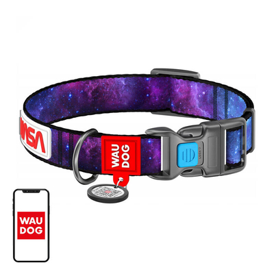 Product Κολάρο Σκύλου WauDog "NASA21" nylon with QR code, size M, width 20 mm base image