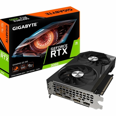 Product Κάρτα Γραφικών Gigabyte GeForce RTX 3060 GAMING 8 GB GDDR6 base image