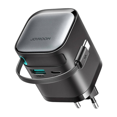 Product Φορτιστής Πρίζας Joyroom with retractable cable 65W TCL02 GaN base image