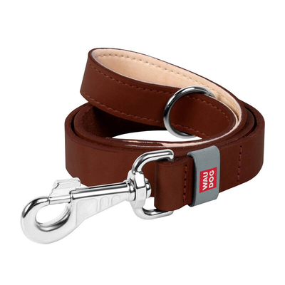 Product Λουρί Σκύλου WauDog natural leather 14 mm wide, 122 cm long brown base image