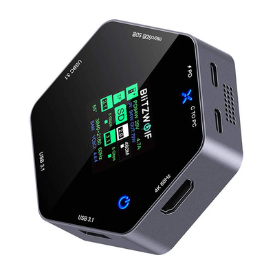 Product Docking Station Blitzwolf 8in1 BW-TH16 USB 100W LCD Smart Display base image