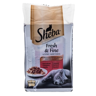 Product Γατοτροφή Sheba Κοτόπουλο Βόειο κρέας base image