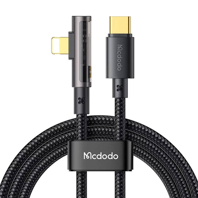 Product Καλώδιο USB-C Mcdodo to Lightning 90-degree CA-3390 36W 1.2m (Black) base image