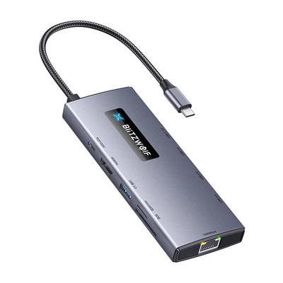 Product USB Hub Adapter 10in1 HUB Blitzwolf BW-NEW TH8 base image