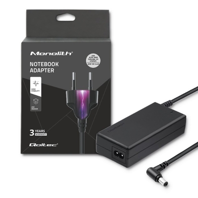 Product Τροφοδοτικό Laptop Qoltec 65w | 19v | 3.42a | 5.5*2.5 base image