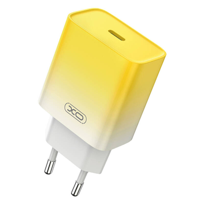 Product Φορτιστής Πρίζας XO CE18, USB-C, PD30W (κίτρινο) base image