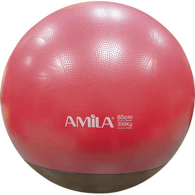 Product Μπάλα Γυμναστικής Amila Gymball 65cm Κόκκινη με Βάρος στην Βάση base image