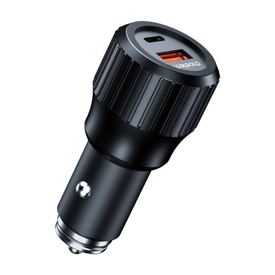 Product Φορτιστής Αυτοκινήτου Choetech 63W Dual USB-C 45w+ USB-A 18w fast (Μαύρο) base image