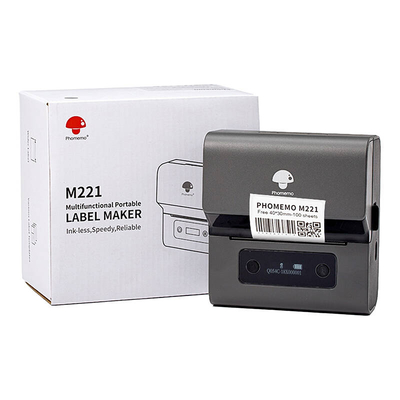 Product Φορητός Εκτυπωτής Ετικετών Phomemo M221 (γκρι-Μαύρο) base image