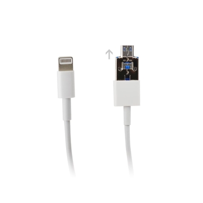 Product Καλώδιο USB A/Micro USB σε Lightning port (iPhone) 1m Λευκό base image