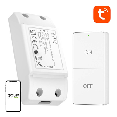 Product Έξυπνος Διακόπτης Gosund SW20 10A WiFi + τηλε?Χειριστήριο, Tuya base image