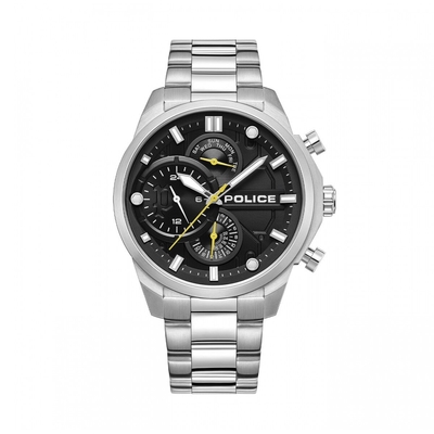 Product Ανδρικό Ρολόι Police PEWGK0039204 Μαύρο Ασημί base image
