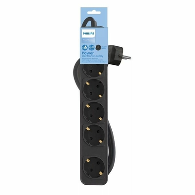 Product Πολύπριζο για Πρίζες 5 Θέσεων με Διακόπτη Philips CHP2154B/10 (1,5 m)  base image