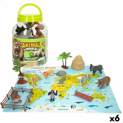 Product Μινιατούρες Colorbaby 19 Τεμάχια Ζούγκλα απο Πλαστικό 14 x 6 x 5 cm (x6) base image