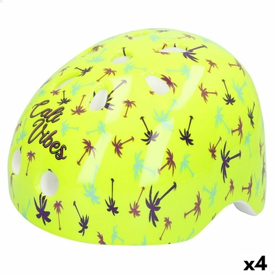 Product Παιδικό Ποδηλατικό Κράνος Colorbaby Neon Cali Vibes Κίτρινο (4 Μονάδες) base image