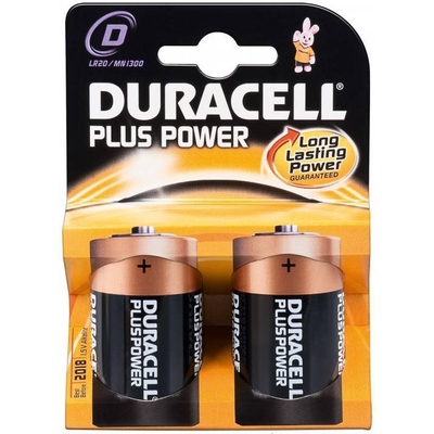 Product Αλκαλικές Μπαταρίες Duracell Plus Power LR20 D (2 τμχ) base image