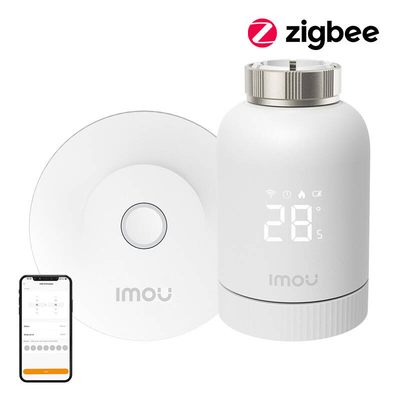 Product Θερμοστατική Κεφαλή Imou KIT-TRV1-EU-2 Κιτ ZigBee με 6 προσαρμογείς και πύλη base image