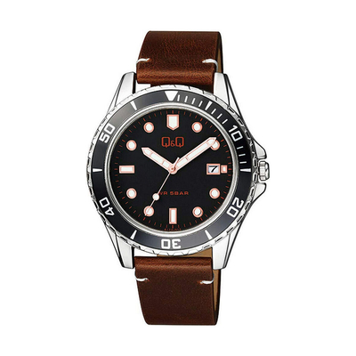 Product Ρολόι Ανδρικό Q&Q A172J312Y Καφέ Μαύρο (? 43 mm) base image