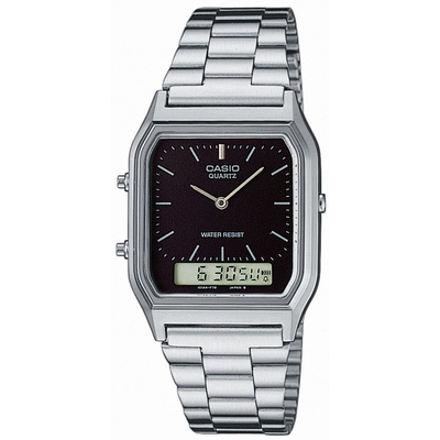 Product Ρολόι Unisex Casio Μαύρο Ασημί base image