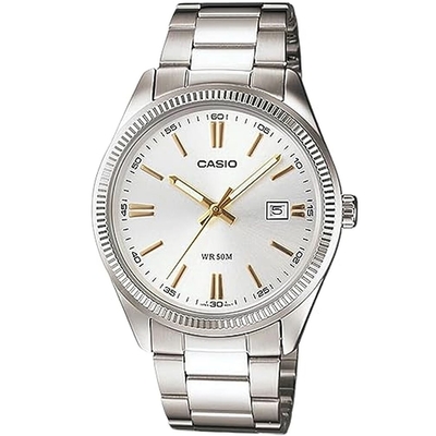 Product Ανδρικό Ρολόι Casio DATE - SILVER, GOLD INDEXES (? 39 mm) base image