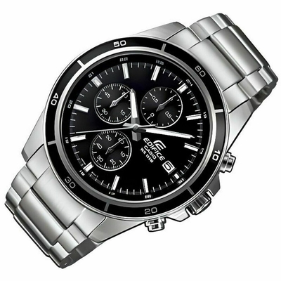 Product Ρολόι Unisex Casio EFR-526D-1AVUEF Μαύρο Ασημί base image