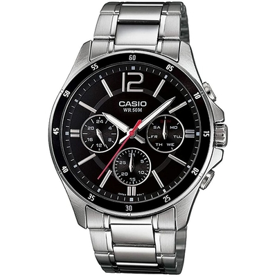 Product Ρολόι Ανδρικό Casio Ασημί Μαύρο (? 43,5 mm) base image
