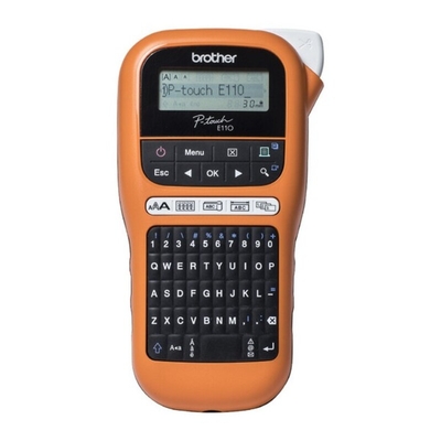Product Φορητός Ηλεκτρικός Εκτυπωτής Ετικετών Brother PT-E110VP LCD Πορτοκαλί base image