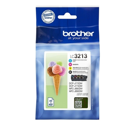 Product Αυθεντικό Μελάνι Brother LC3213 Μαύρο/Κυανό/Ματζέντα/Κίτρινο (4 Μονάδες) base image
