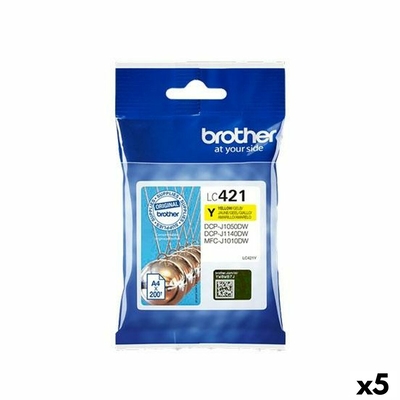 Product Μελάνι Brother MFC-J1010DW / DCP-J1050DW Κίτρινο (5 Μονάδες) base image