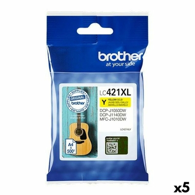 Product Μελάνι Brother LC421XL Κίτρινο (5 Μονάδες)  base image
