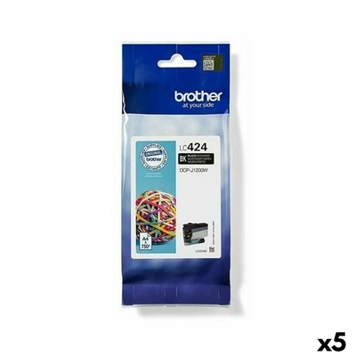 Product Αυθεντικό Μελάνι Brother LC424 Μαύρο (5 Μονάδες) base image