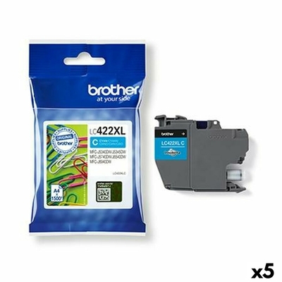 Product Αυθεντικό Μελάνι Brother MFCJ5340DW Κυανό (5 Μονάδες) base image