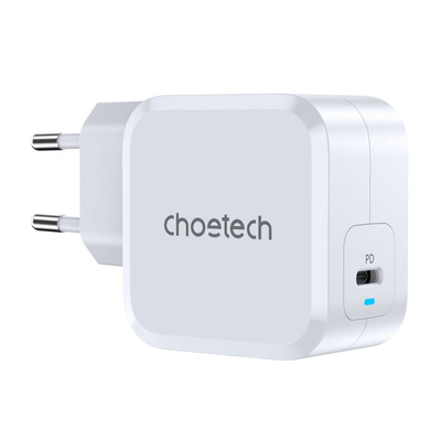 Product Φορτιστής Πρίζας Choetech PD8007 USB-C PD45W EU (Λευκό) base image